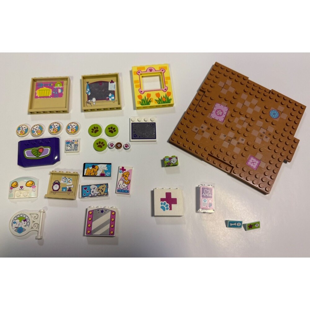 Stickers & Pieces from LEGO Friends Vet Clinic (Animal Hospital) & Grooming sets